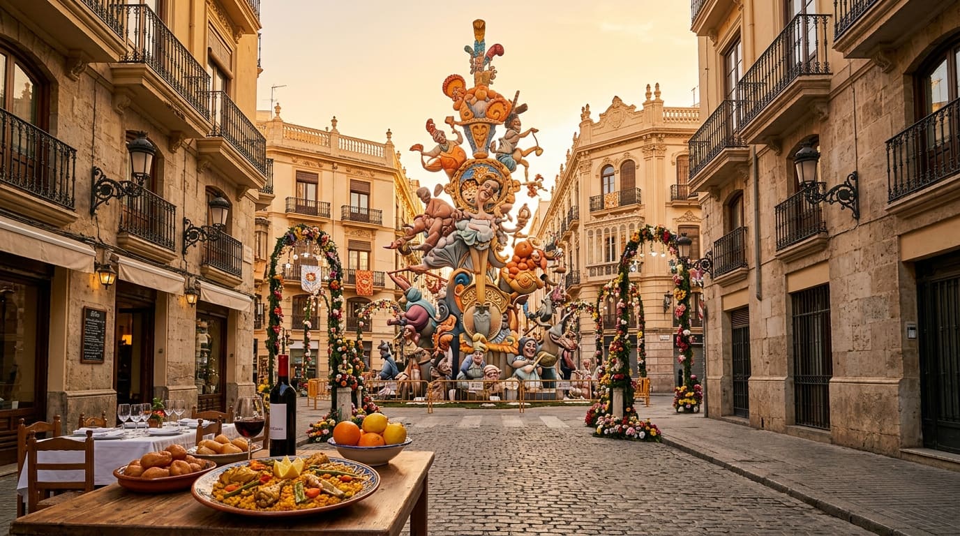 Las Fallas de Valencia: Un festín de fuego, tradición y sabor valenciano